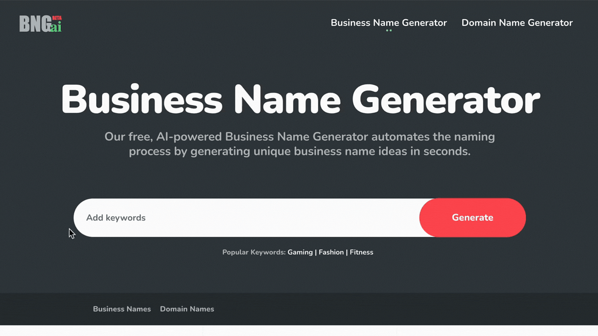 Free Business Name Generator powered by AI | by Vanessa G. | Medium