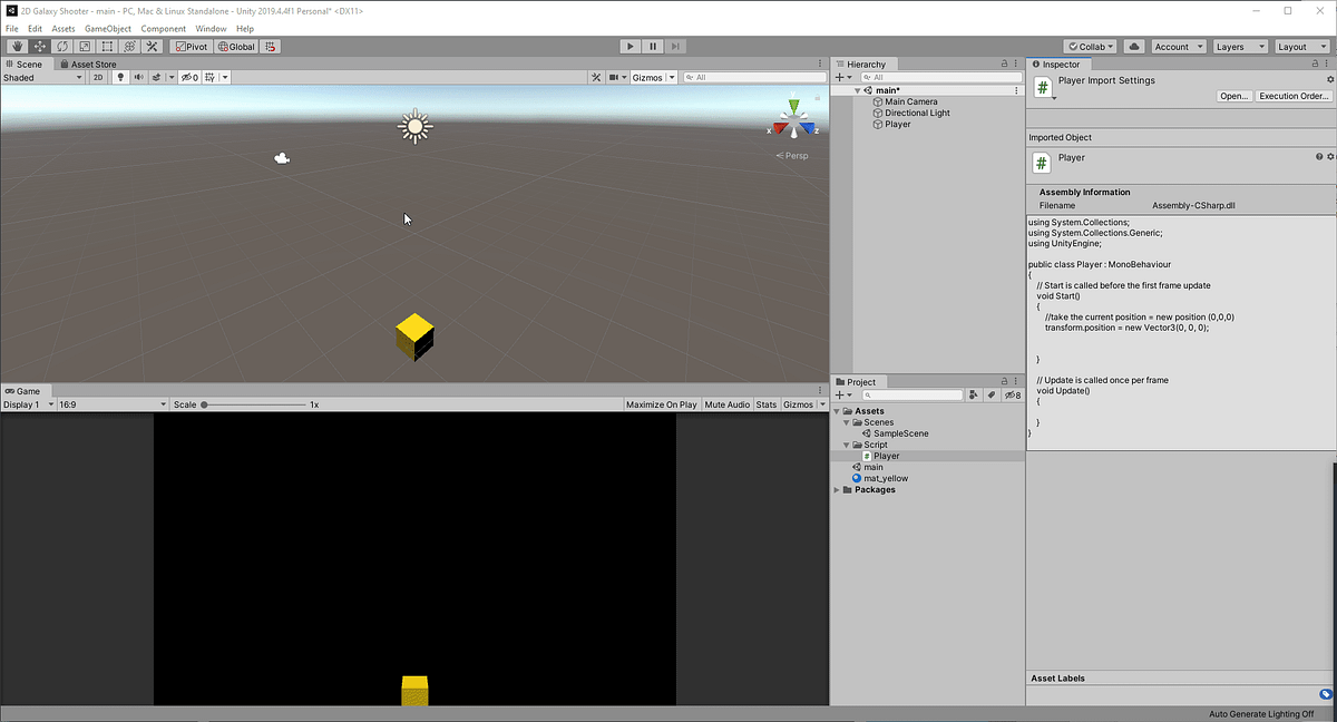 Unity — Basic Moves with Translate | by Farid Louali | Medium