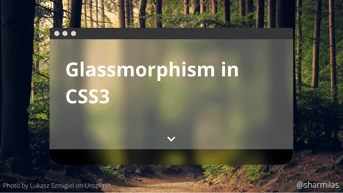 Glassmorphism effect in CSS3. In this article, we will be learning to ...