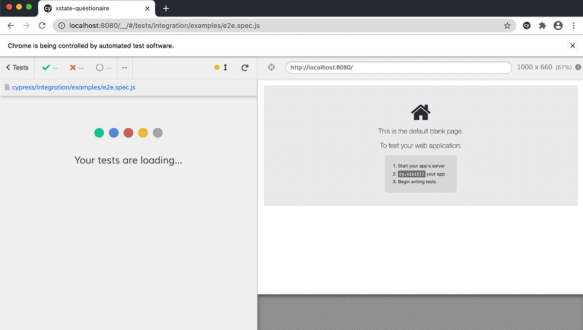 xstate 初探 (3) 使用 xstate/test + cypress 執行 Model Based Testing by