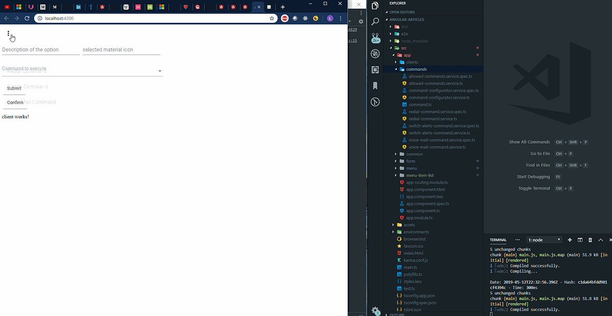Angular Input, Output, Subjects, Builders and Commands by Dev HL