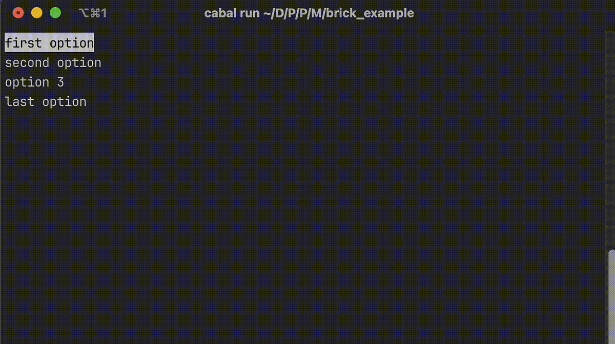 Building an interactive CLI menu with Haskell and Brick | by Alex ...