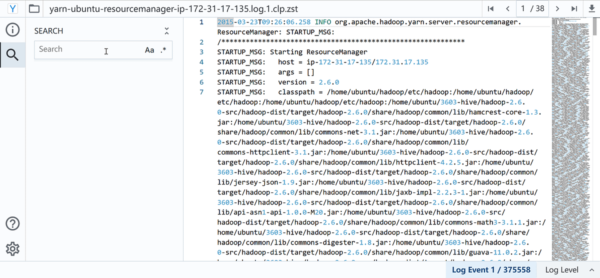 A refreshed log viewer for text and JSON logs | by YScope Engineering ...