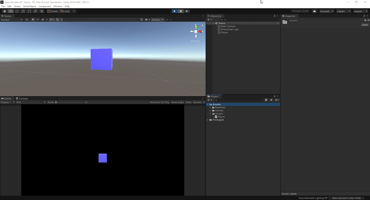 Simple Player Movement in Unity. Objective: To begin moving our Player ...