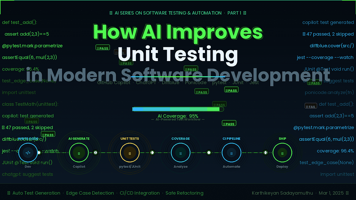How AI Improves Unit Testing in Modern Software Development — Part 1 ...
