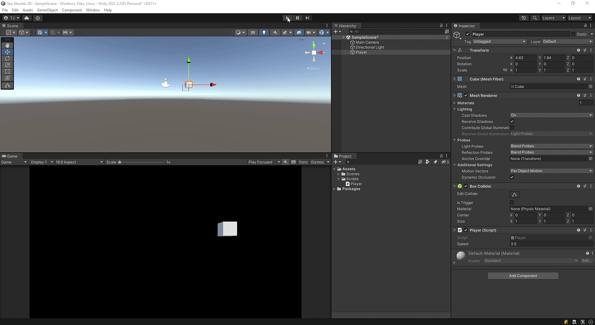 Simple Player Movement in Unity. As with almost all games we need a ...