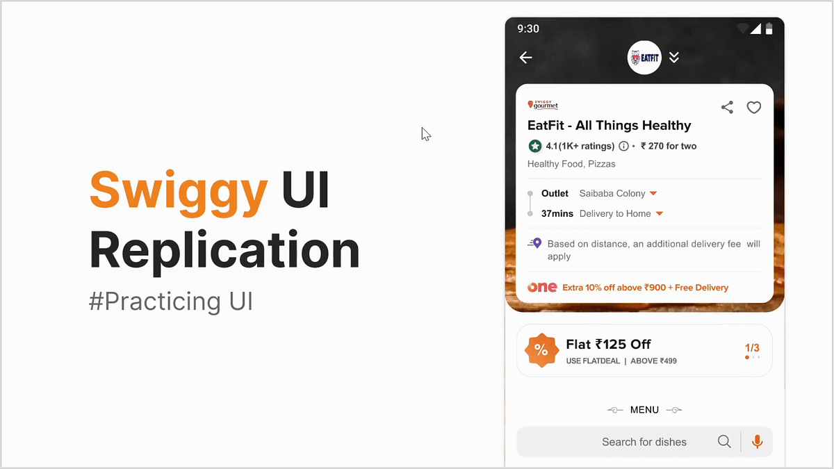 Swiggy UI Replication. Practicing & Learning from realworld… by