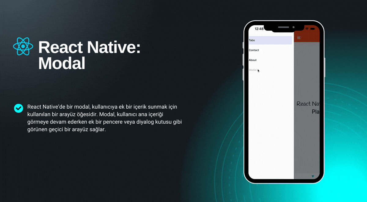 React Native: Modal. React Native’de bir modal, kullanıcıya… | by ...