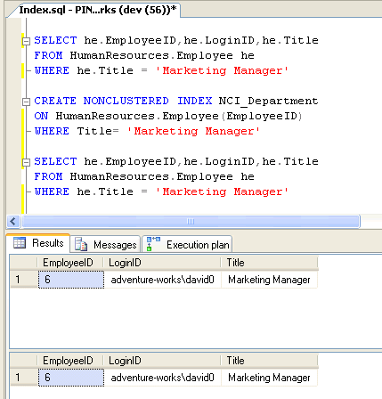 SQL Server Filtered Index - BrianChen - Medium