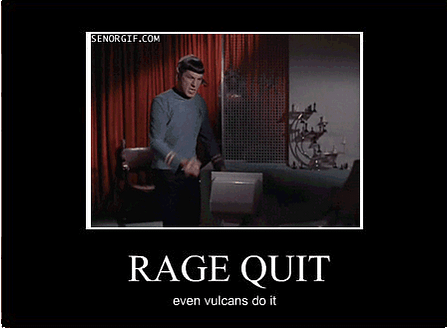 Rage Quit. Um termo que surgiu no universo game é…
