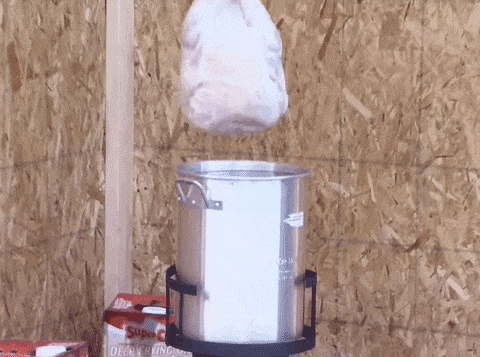 This Is Your GIF Reminder to Never Deep-Fry a Frozen Turkey - GIPHY