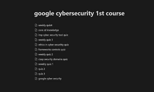 FOUNDATIONS OF CYBERSECURITY GOOGLE(COURSERA) QUIZ ANSWERS