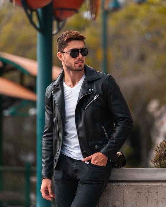Title: The Timeless Appeal of Men’s Black Leather Jackets | by Leather ...