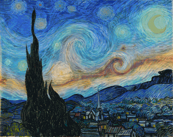 Does Van Gogh's Starry, Starry Night feature the Milky, Milky Way?