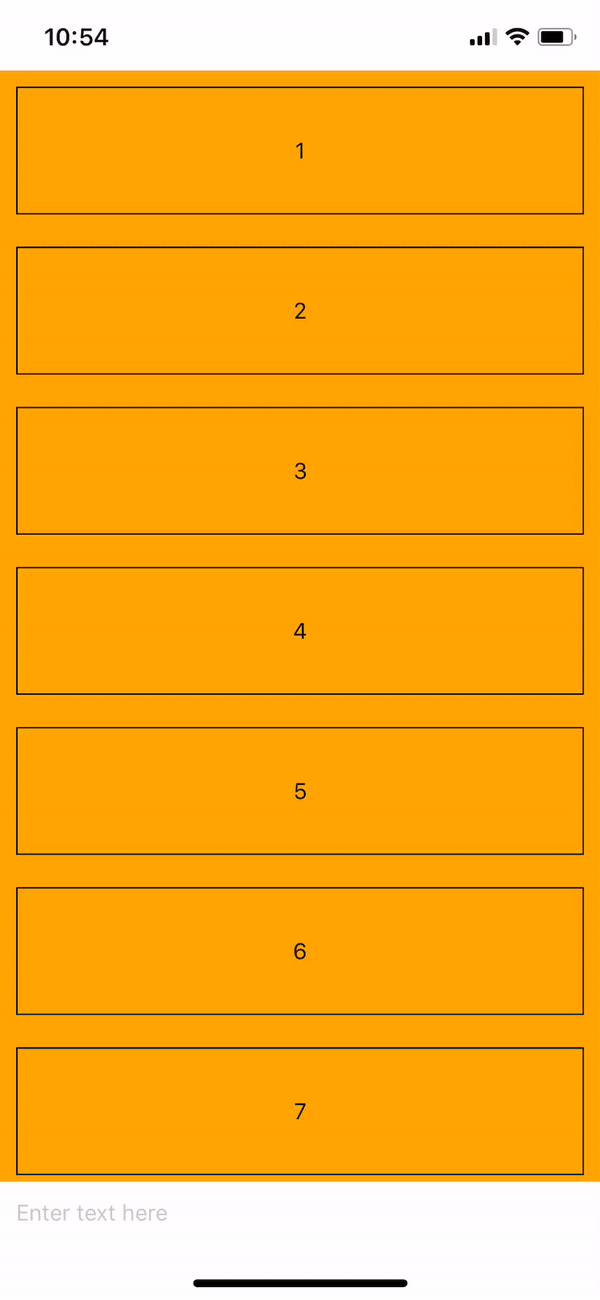 How to make a keyboardaware chat view with KeyboardAvoidingView by