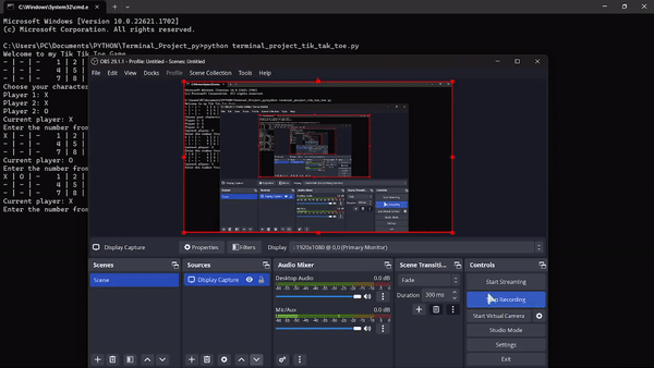 Tik-Tac-Toe Python Terminal game - Brian Jose Fabular - Medium