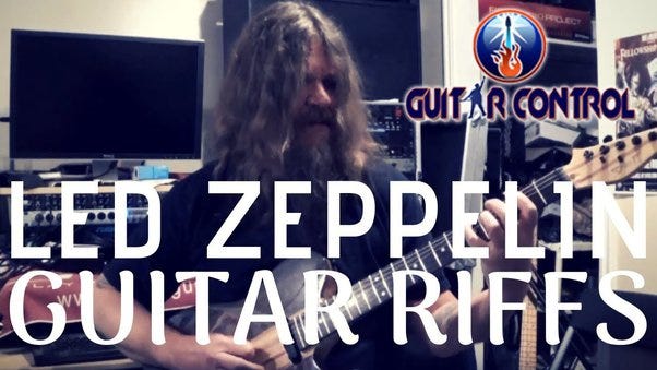 3 Essential Led Zeppelin Iconic Guitar Riffs — Rhythm Guitar Lesson On ...