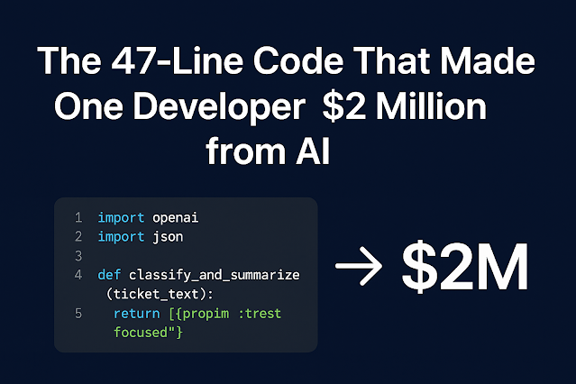 The 47-Line Code That Made One Developer $2 Million from AI | by ...