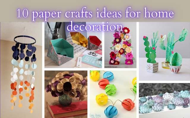 10 easy Paper Crafts ideas for Home Decoration in 2022 | by ...