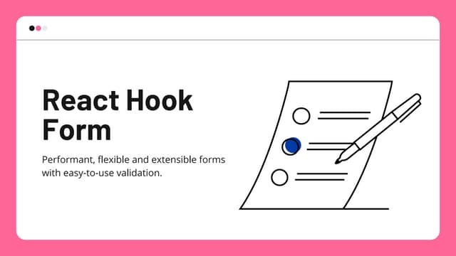 Managing Form Easy Way: Building Forms with React Hook Forms | by Mehul ...