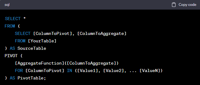 Mastering SQL Pivot and Unpivot: A Comprehensive Guide | by Dot Mirror ...