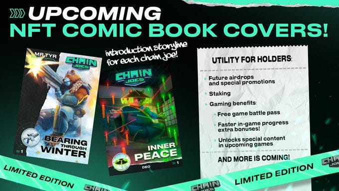 Unveiling the Epic: Chain Joes’ Exclusive NFT Comic Book Covers ...