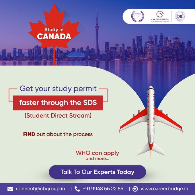 Fulfill Your Dreams of Studying in Canada with SDS — Career Bridge ...