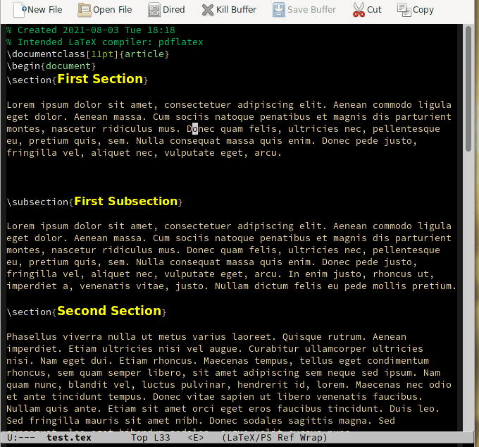 Emacs, Expandregion and LaTeX. Emacs and text objects by Franco