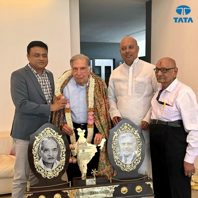 Celebrating Excellence: Ratan Tata Receives PV Narasimha Rao Memorial
