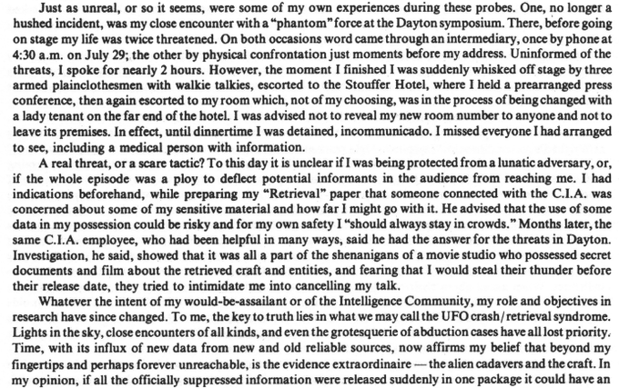 Leonard Stringfield was Threatened and Detained at the 1978 MUFON ...