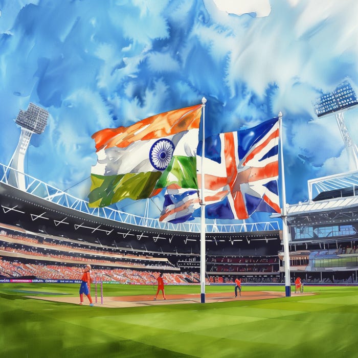 Battle on the Pitch England vs India Test Series by Probo Samachar