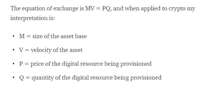 Equation of Exchange For Crypto Assets | by Johnny Sessa | Setcoins ...