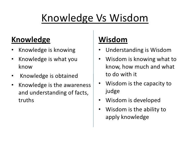 Wisdom. Knowledge Vs Wisdom | by Rebecca Trocki | Quirky Rants | Medium