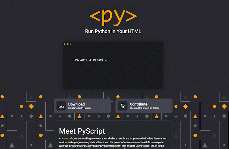 PyScript-Use Python Code in HTML. <py-script>-<py-env>-<py-repl> | by  Senthil E | Analytics Vidhya | Medium