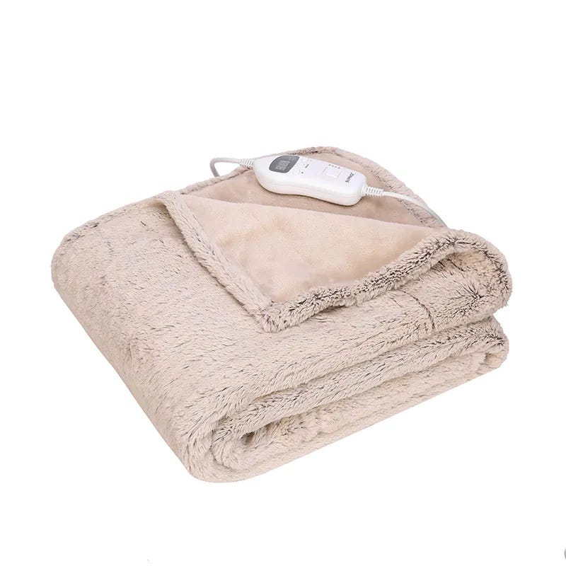PV Fleece Luxurious Electric Heated Throw Blanket Soft and Fluffy