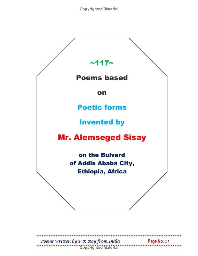 New Released Book : PK ROY Teaches Poetry with 117 Poetry styles of one ...