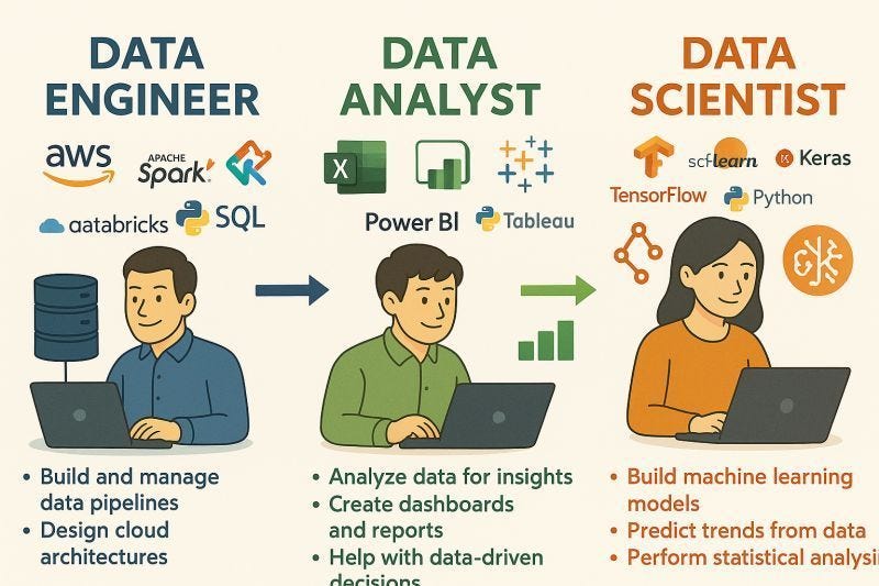 Perbedaan Karir Data Scientist vs Data Engineer vs Data Analyst: Mana ...