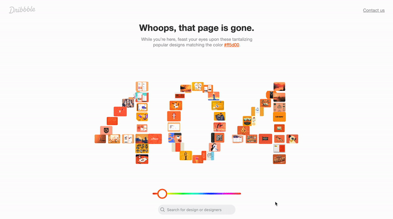 - order page - まるお Designing a 404 page. I recently came across dribbble's 404