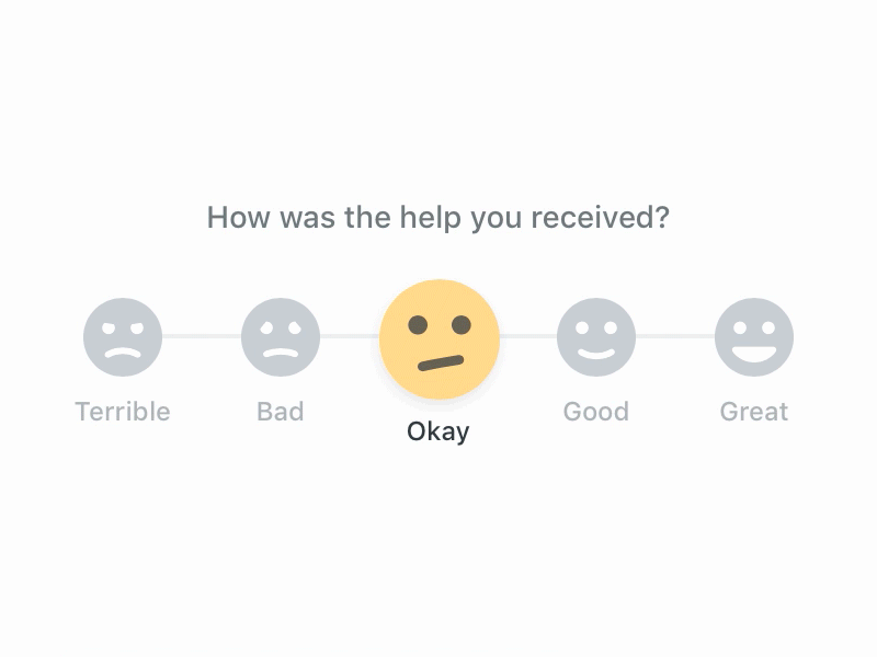 Building feedback UI. React Native UI Challenge #1 | by Yousef Kama ...