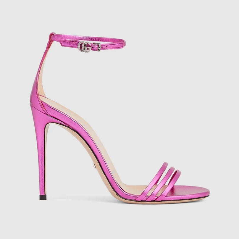 Women’s metallic pink heels. Pink metallic heels are one of the… | by ...