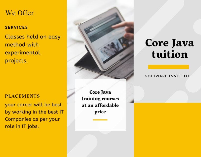 Core Java career training. Core Java Training Classes in Chennai… | by ...