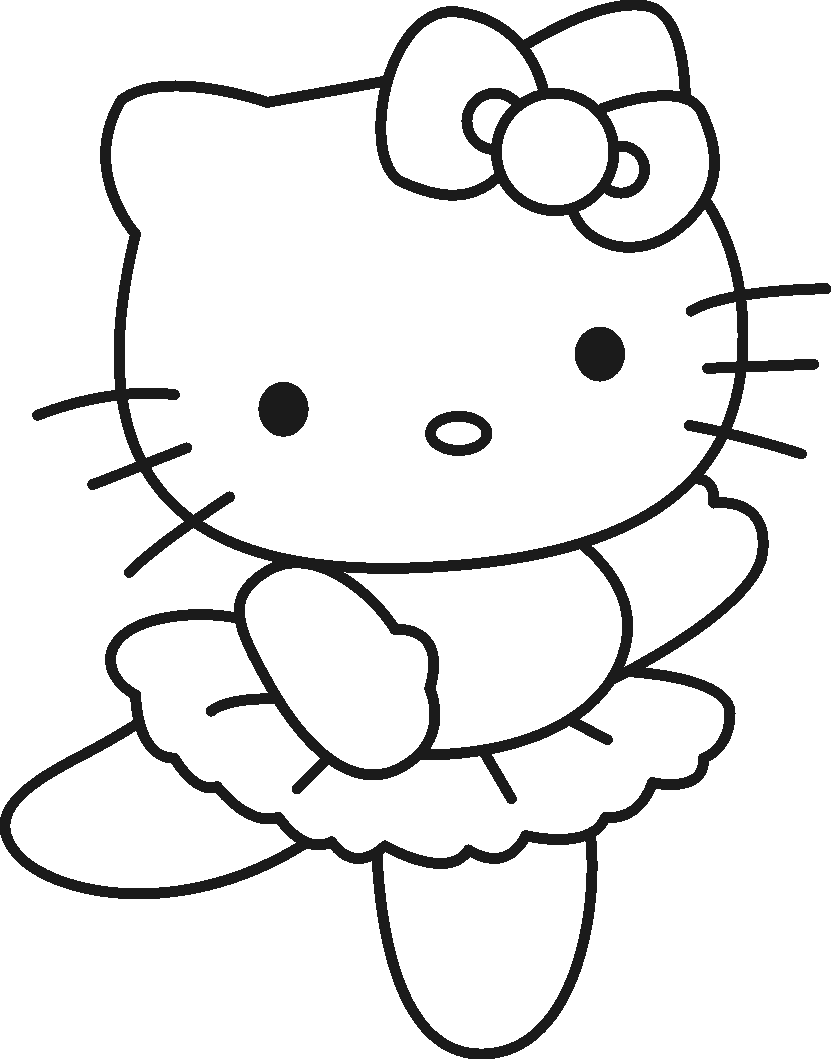 Hello Kitty Drawing - How To Draw Hello Kitty Step By Step