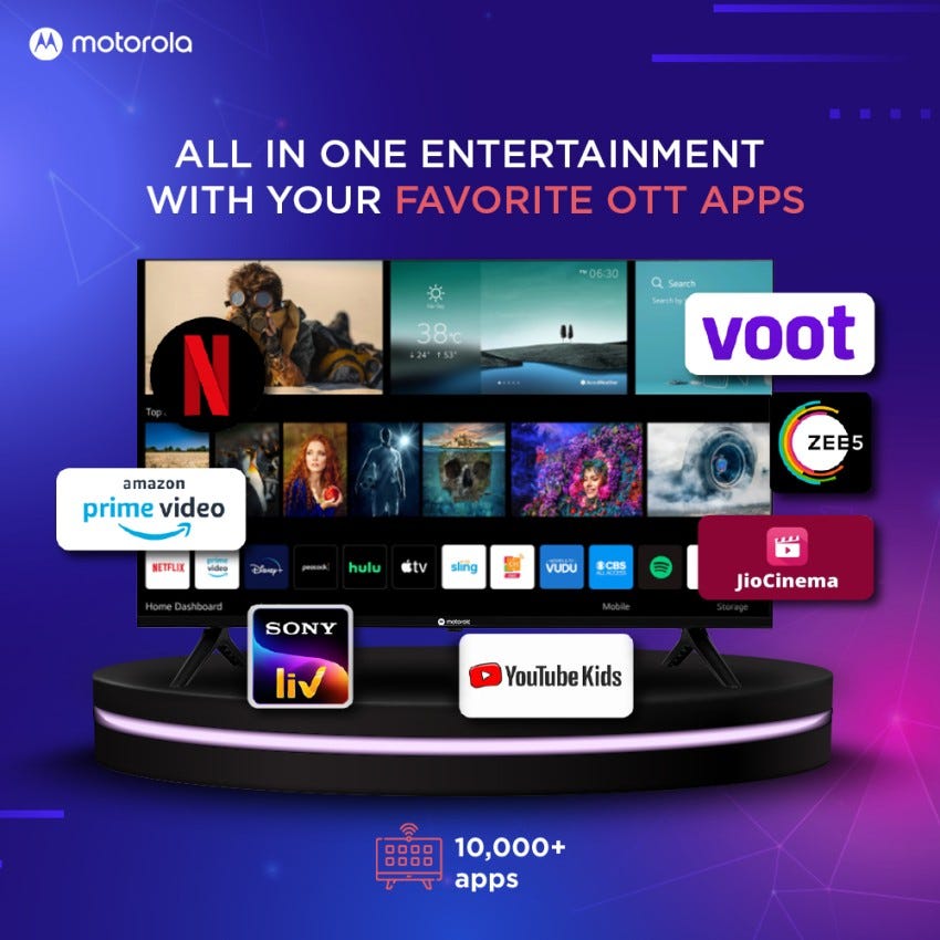 Motorola Envision Smart TV Series 2023 Powered by MediaTek With Crisp Detailing and Vivid