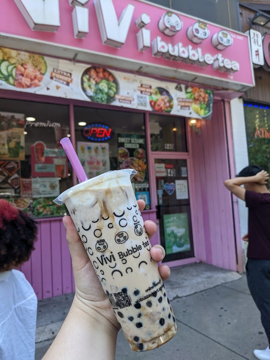 Vivi Bubble Tea. Located right off of The Green in… by Cross Your Tea