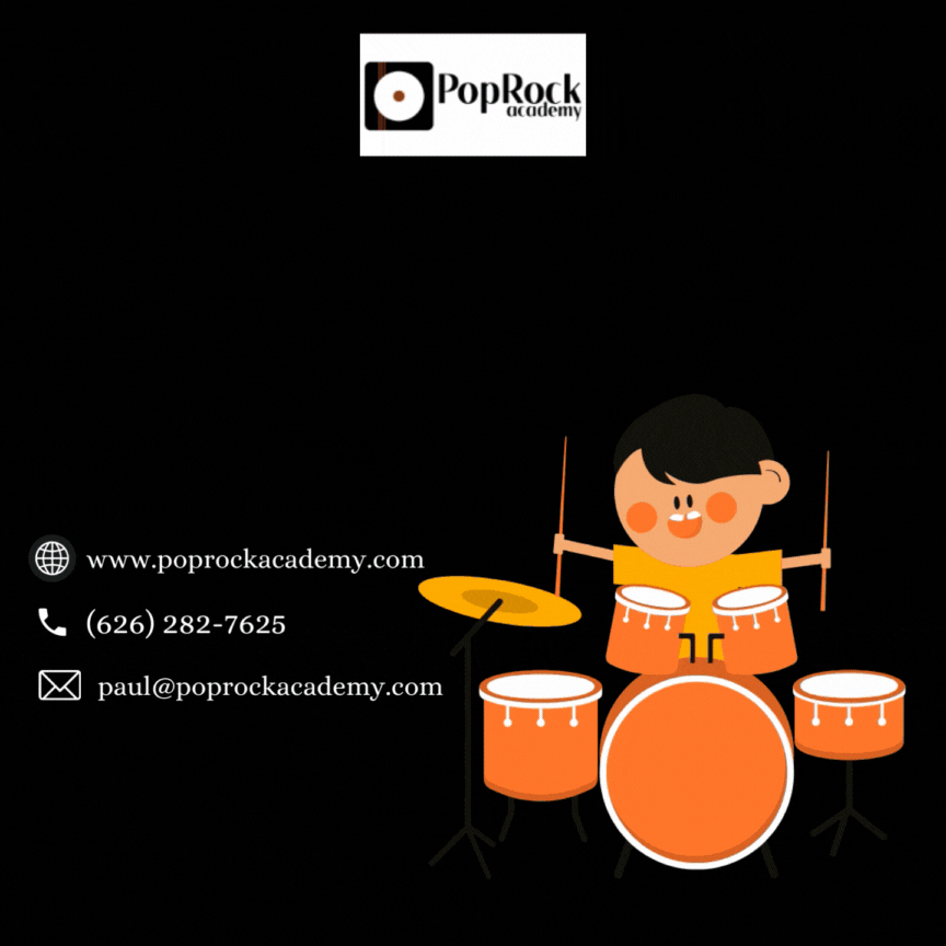 Drum Lessons for Children Pasadena by PopRock Academy PopRock Academy Medium