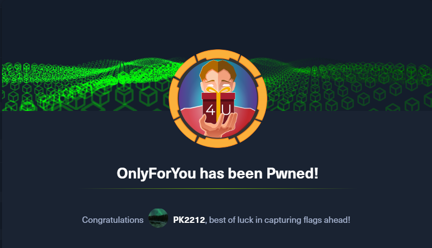 10 (10 & ❝Harmony❞ COMPLETE BOX) 注意事項あり HTB: OnlyForYou. Welcome to this WriteUp of the… | by pk2212