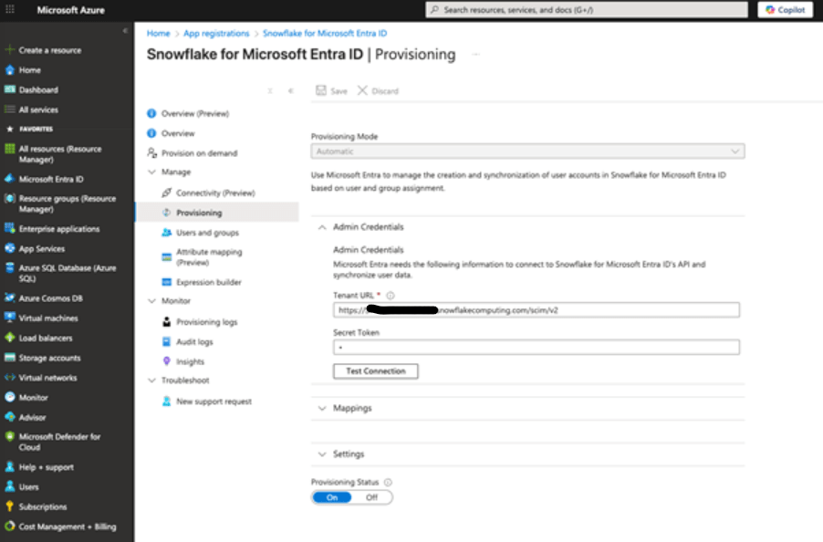 Regenerate sync SCIM in Snowflake for EntraID - Snowflake Builders Blog ...