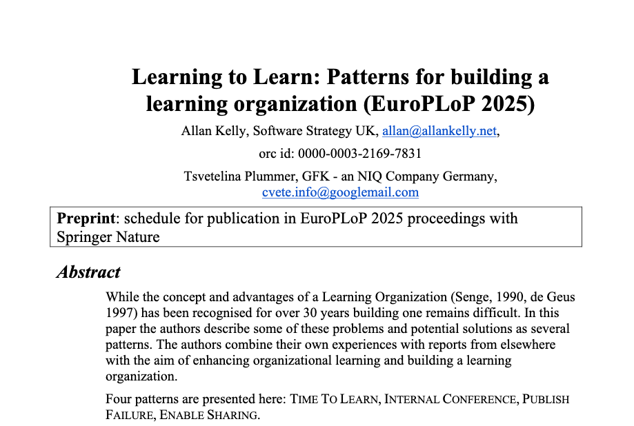 Patterns for building a learning organization | by Allan Kelly | Oct ...