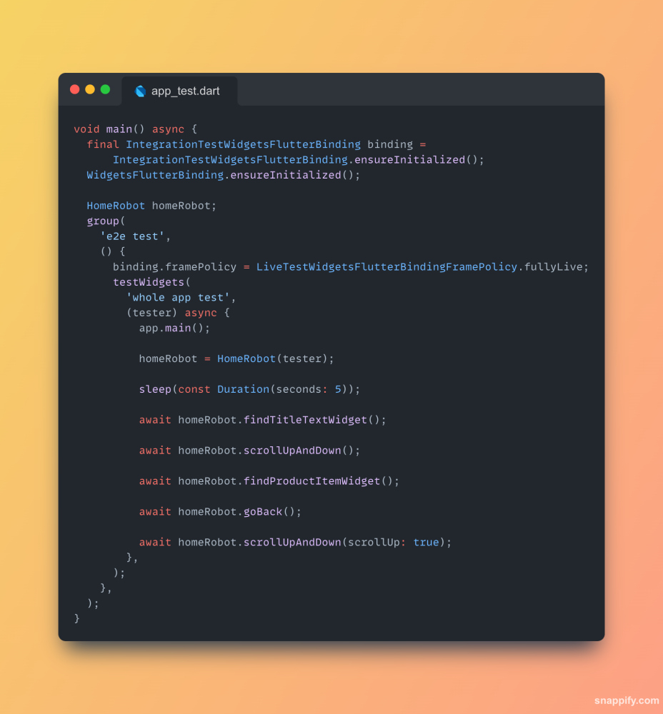Flutter Integration Testing