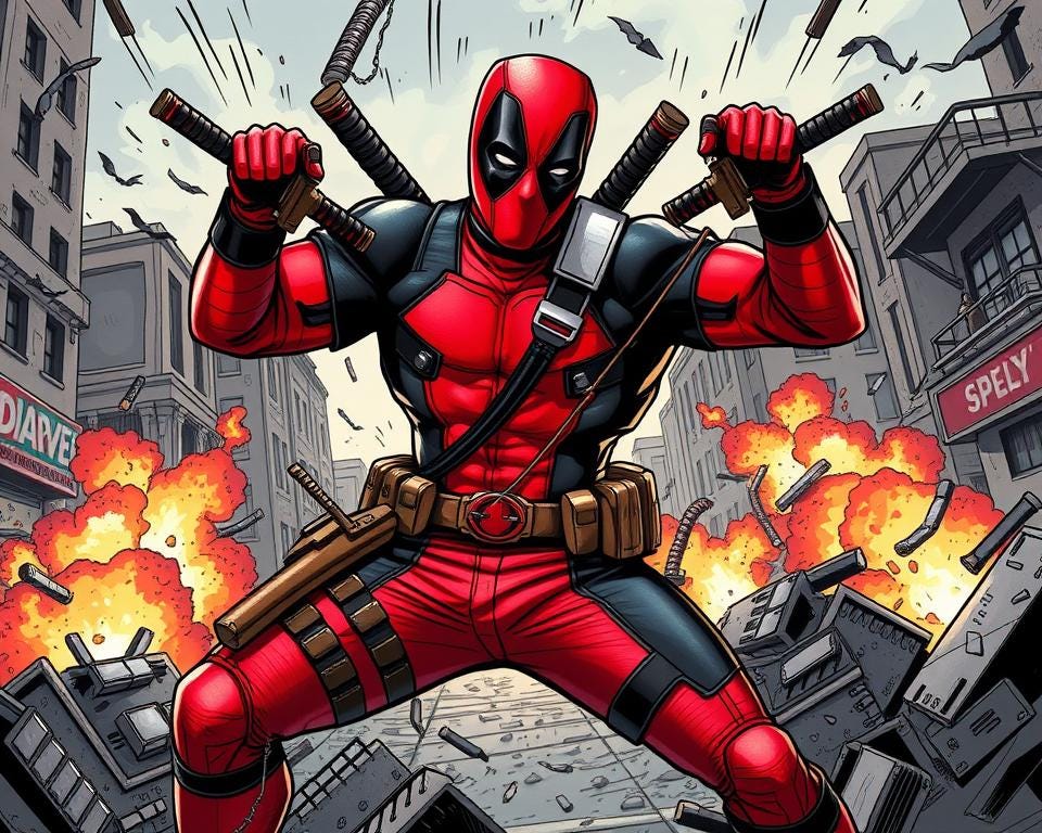 Deadpool and Wade Wilson Marvel’s Merc with a Mouth by Sahanur Alam